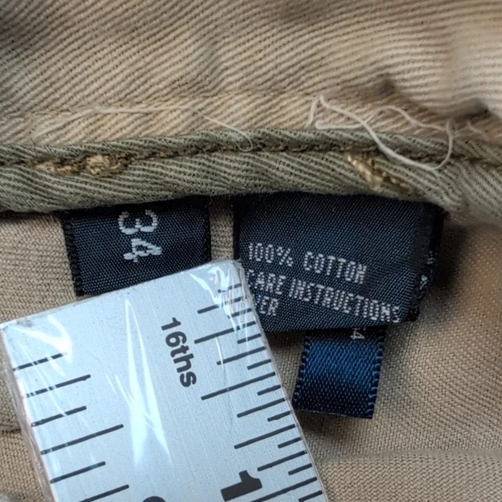 Polo Ralph Lauren Gellar Fatigue Men's size 34 Beige Cotton Cargo Chino Shorts